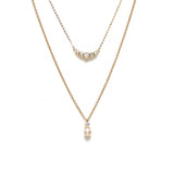 Joyeux Diamond Pearl Necklace Set