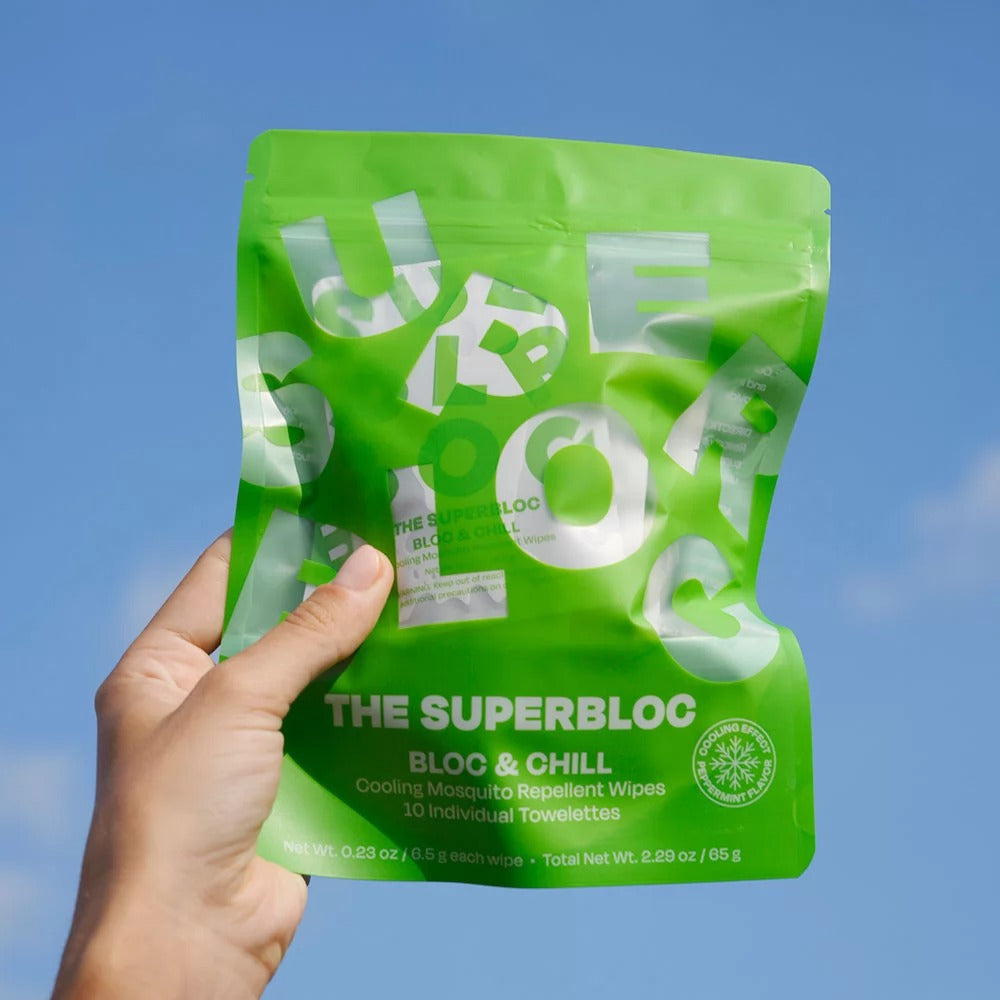 台灣製 The Superbloc 天然植萃涼感防蚊濕紙巾
