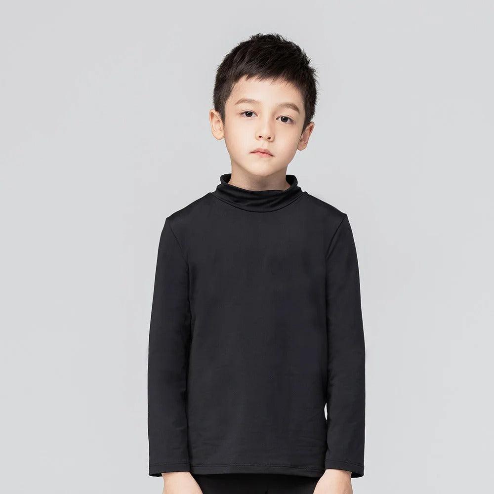 第五代溫灸刷毛立領發熱衣（兒童）