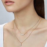 Joyeux Diamond Pearl Necklace Set