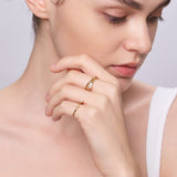 Inclusivo Diamond 3 Finger Ring