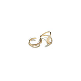 Hoofer 2 Finger Diamond Ring