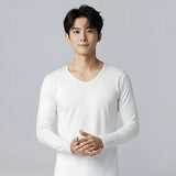 第五代溫灸刷毛V領發熱衣（男）