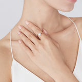 Grasp Pearl Ring Rose Gold