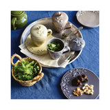 studio m' Mint 薄荷葉雕飾圓平盤 (M/L) 共三色