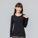 第五代溫灸刷毛圓領發熱衣（女）