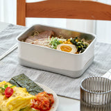 LiFE RiCH｜Double Box 蒸氣微波保鮮盒-米香白