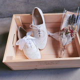 【小南法】兩穿雕花緞帶牛津鞋（4色）