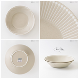 日本美濃燒 Albee 直線刻紋輕量深盤 共五色