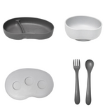 日本 SUC SUC 豆子兒童餐具四件組 共三色