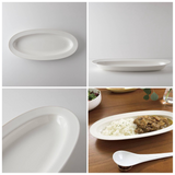 日本美濃燒Racca橢圓深盤 (M-L) 共二色