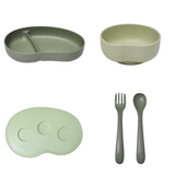 日本 SUC SUC 豆子兒童餐具四件組 共三色