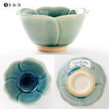 日本 amane 瀨戶燒花形小碗 共三色