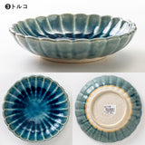 日本 amane 瀨戶燒圓形花碗 共三色