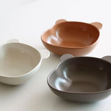 素色小熊甜點碗 共三色