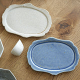 広瀬佳子 經典花盤 M 藍