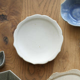 広瀬佳子 圓花盤 白