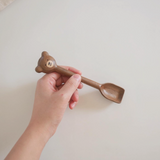 小熊胡桃木餐具 共三款