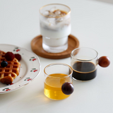木球柄玻璃小杯