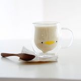 可愛動物雙層玻璃杯 共三款