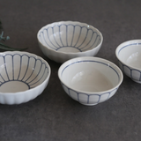 藍雛菊淺飯碗湯碗套組