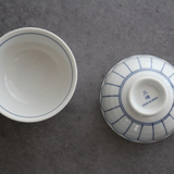 藍雛菊淺飯碗湯碗套組