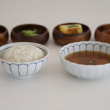 藍雛菊淺飯碗湯碗套組