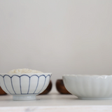 藍雛菊淺飯碗湯碗套組