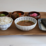 藍雛菊淺飯碗湯碗套組