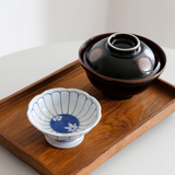 藍雛菊甜點高腳碗