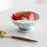 藍雛菊甜點高腳碗