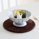 藍雛菊甜點高腳碗