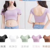 輕漾時間- 大U領短版Bra T（5色）