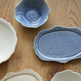 広瀬佳子 經典花盤 M 藍