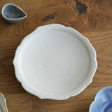 広瀬佳子 圓花盤 白