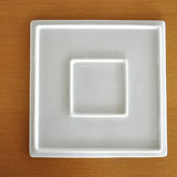 日本美濃燒石板壓紋方盤 共二色