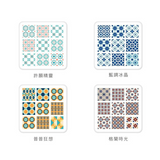 森呼吸矽藻土吸水杯墊-花磚印象系列 (4入組)