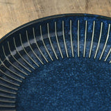 日本靛藍十草系列美濃燒深盤