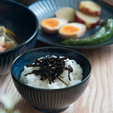 日本靛藍十草系列美濃燒深盤