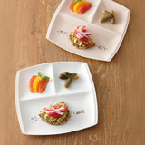 日本美濃燒陶瓷分隔盤 方/圓 共五色