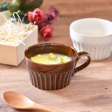 日本美濃燒菊花紋輕量湯杯 共二色