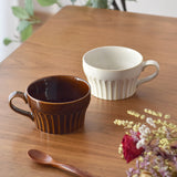 日本美濃燒菊花紋輕量湯杯 共二色