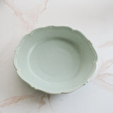Awabi ware 岡本純一輪花皿 M 薄荷綠