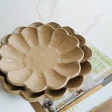 日本小兵美濃燒茶色花盤(SS-XL)