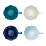 Hana 日本瀨戶燒素色花型馬克杯 共五色