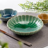 日本 amane 瀨戶燒圓形花碗 共三色